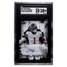 Malik Nabers SGC 10 2024 Topps Finest Rookie Autographed Card #RFA-MN