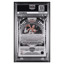 Victor Wembanyama PSA 10 2023 Panini Obsidian Orbital Electric Etch Green Rookie RC #d/ 25 Card #18