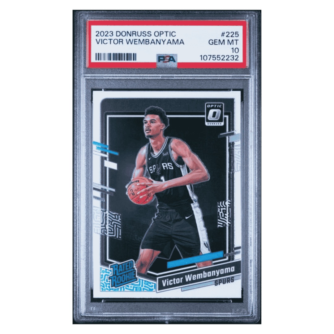 Victor Wembanyama PSA 10 2023 Panini Donruss Optic Rated Rookie RC Card #225