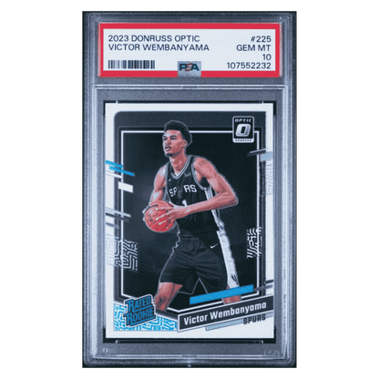 Victor Wembanyama PSA 10 2023 Panini Donruss Optic Rated Rookie RC Card #225