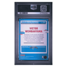 Victor Wembanyama PSA 10 2023 Panini Donruss Optic Rated Rookie RC Card #225