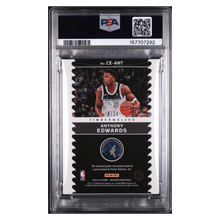 Anthony Edwards PSA 9 2024 Panini Obsidian Cutting Edge Memorabilia- EE Green Flood #d/ 24 Card #CE-ANT