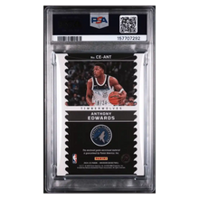 Anthony Edwards PSA 9 2024 Panini Obsidian Cutting Edge Memorabilia- EE Green Flood #d/ 24 Card #CE-ANT