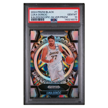 Luka Doncic PSA 10 2024 Panini Prizm Black Kaleidoscopic Silver Prizm Card #1
