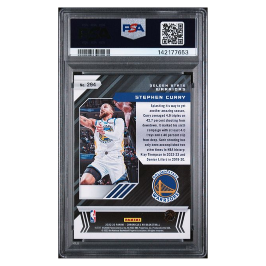 Steph Curry PSA 9 2022 Panini Chronicles Red #d/ 149 Card #294