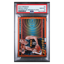 Nikola Jokic PSA 10 2023 Panini Obsidian Hotspot - EE Orange Flood #d/ 75 Card #8