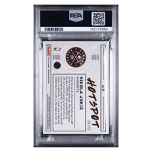 Nikola Jokic PSA 10 2023 Panini Obsidian Hotspot - EE Orange Flood #d/ 75 Card #8
