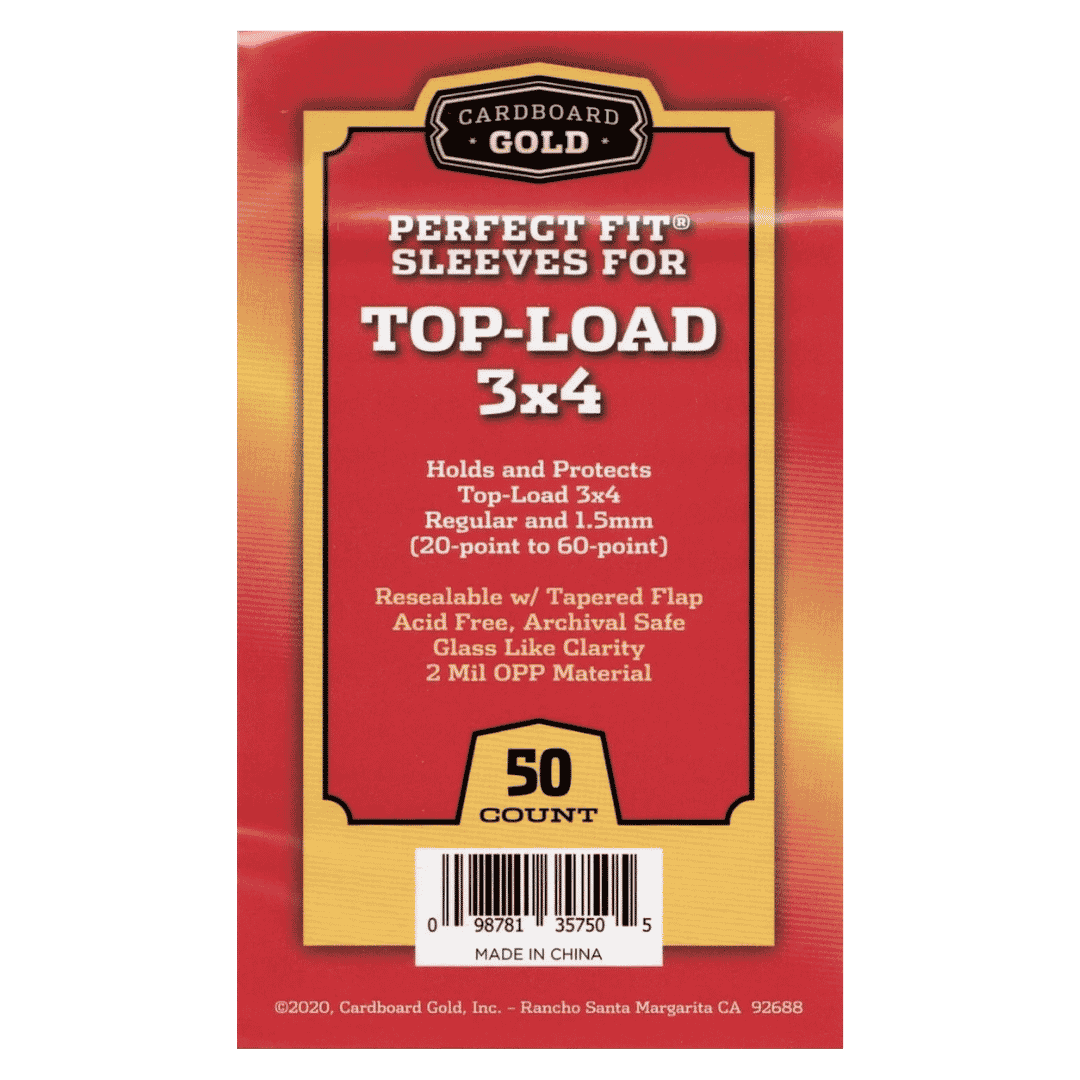 Perfect Fit Sleeves for Top-Load 3x4 - 50 Count