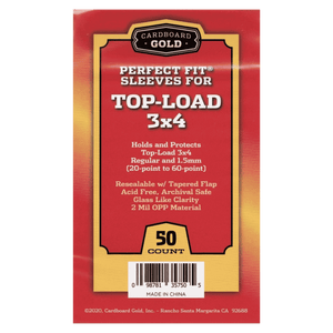 Perfect Fit Sleeves for Top-Load 3x4 - 50 Count