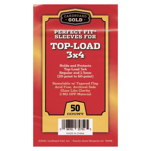 Perfect Fit Sleeves for Top-Load 3x4 - 50 Count