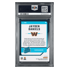Jayden Daniels PSA 10 2024 Panini Donruss Optic Purple Shock Rated Rookie Card #248