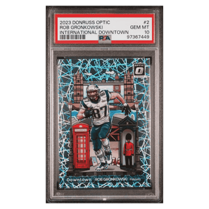Rob Gronkowski PSA 10 2023 Panini Donruss Optic International Downtown Card #2