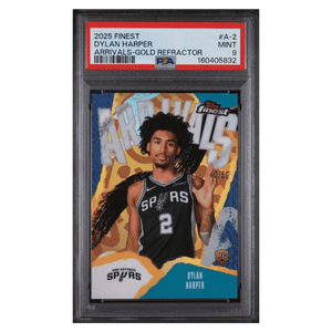 Dylan Harper PSA 9 2025 Topps Finest Arrivals Gold Refractor #d/ 50 Card #A-2