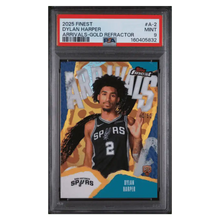 Dylan Harper PSA 9 2025 Topps Finest Arrivals Gold Refractor #d/ 50 Card #A-2
