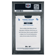 Shohei Ohtani PSA 10 2024 Topps 50/50 Chrome Green Refractor #d/ 99 Card #2