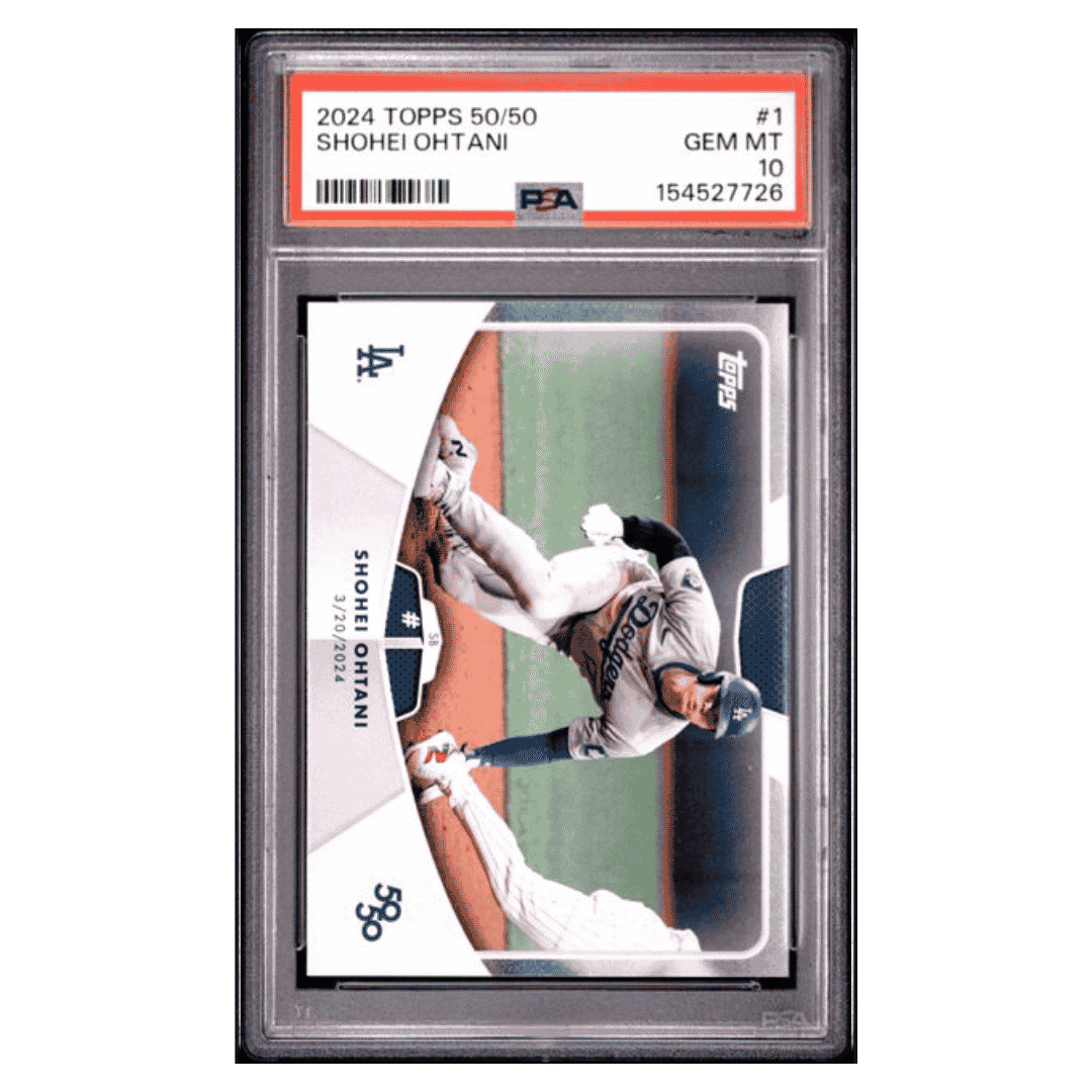 Shohei Ohtani PSA 10 2024 Topps 50/50 Card #1
