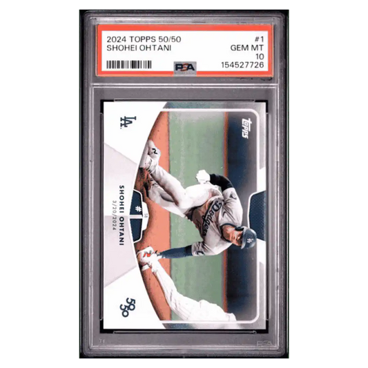 Shohei Ohtani PSA 10 2024 Topps 50/50 Card #1