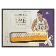 Jeremy Lin 2014-15 Panini National Treasures Timelines Game Worn Patch #20/ 20 Card #T-JL