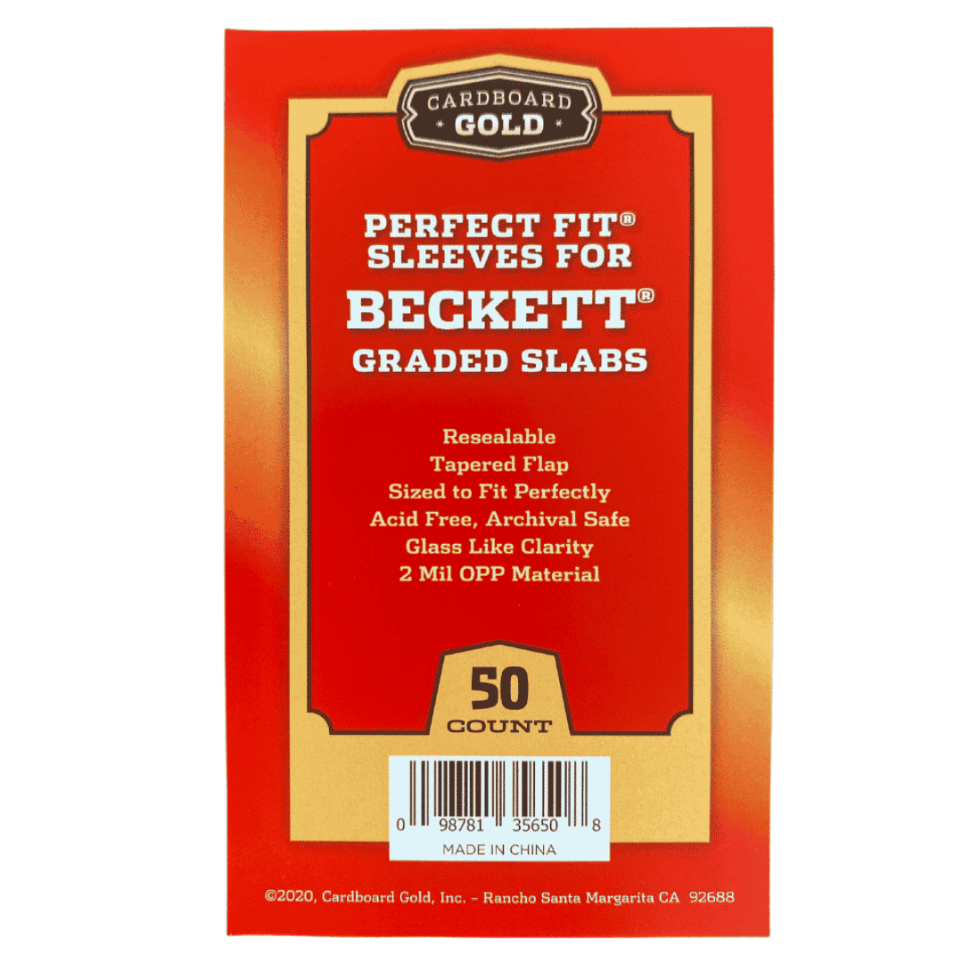 Perfect Fit Sleeves for Beckett Graded Slabs - 50 Count