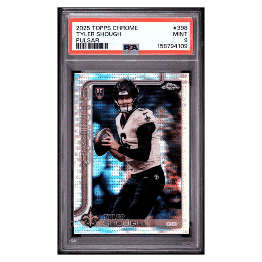 Tyler Shough PSA 9 2025 Topps Chrome Pulsar Rookie RC Card #398