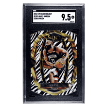 James Harden SGC 9.5 2018-19 Panini Select Zebra Prizm Case Hit Card #158