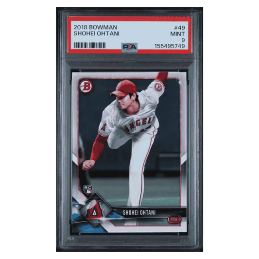 Shohei Ohtani PSA 9 2018 Topps Bowman Card #49