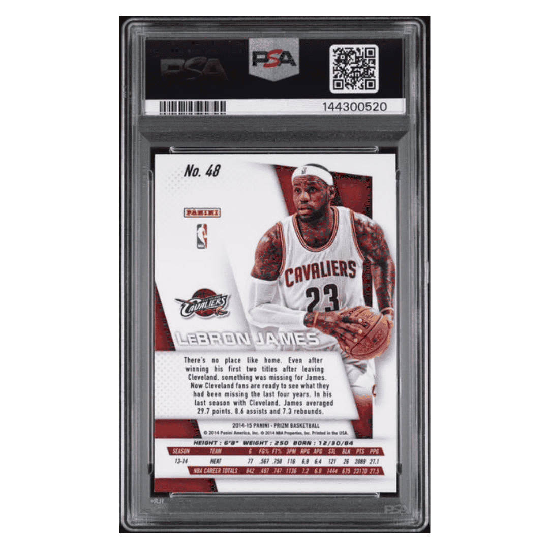 LeBron James PSA 10 2014 Panini Prizm Card #48