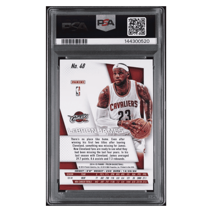 LeBron James PSA 10 2014 Panini Prizm Card #48