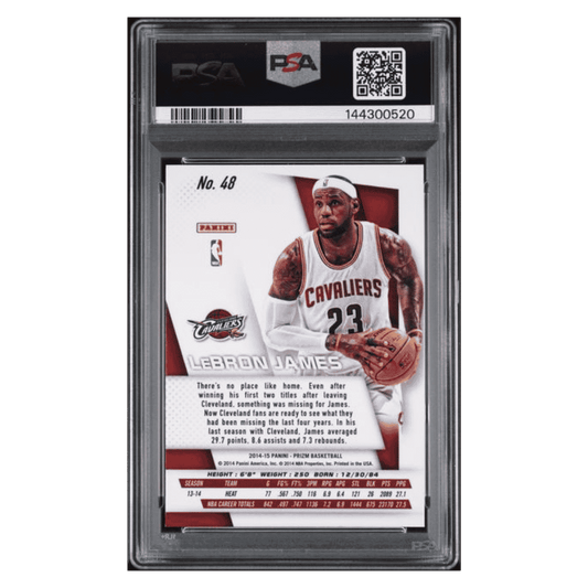LeBron James PSA 10 2014 Panini Prizm Card #48