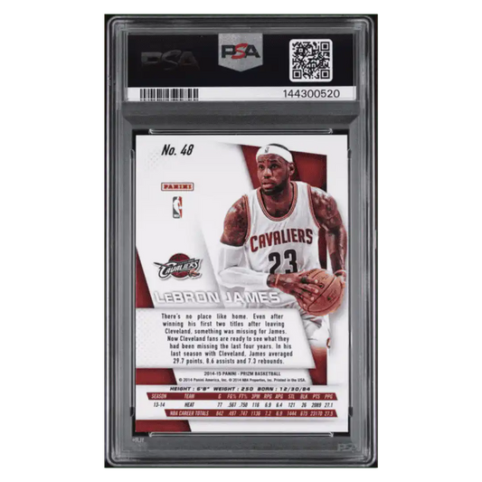 LeBron James PSA 10 2014 Panini Prizm Card #48