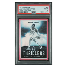 Anthony Edwards PSA 9 2023 Panini Phoenix Thrillers Pink #d/ 99 Card #9