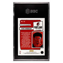 Scoot Henderson SGC 10 2023-24 Panini Hoops Presentations Card #19
