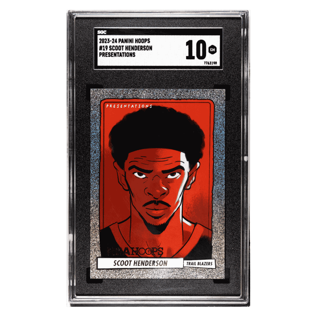 Scoot Henderson SGC 10 2023-24 Panini Hoops Presentations Card #19