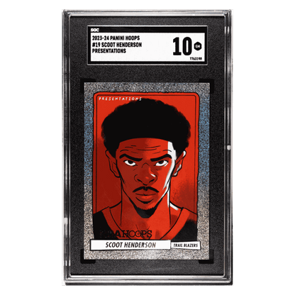 Scoot Henderson SGC 10 2023-24 Panini Hoops Presentations Card #19