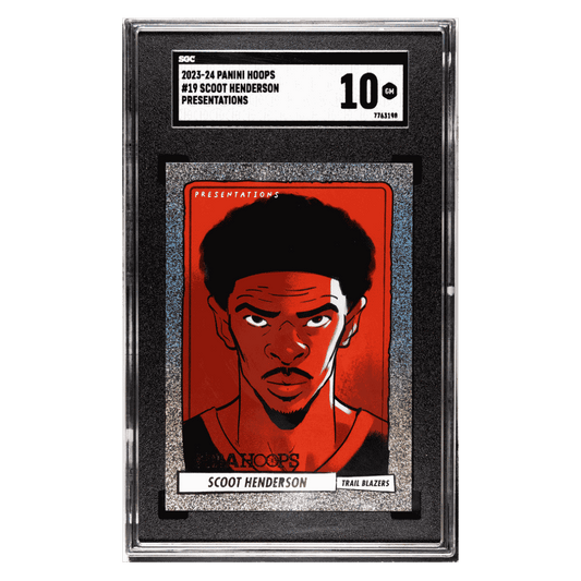 Scoot Henderson SGC 10 2023-24 Panini Hoops Presentations Card #19