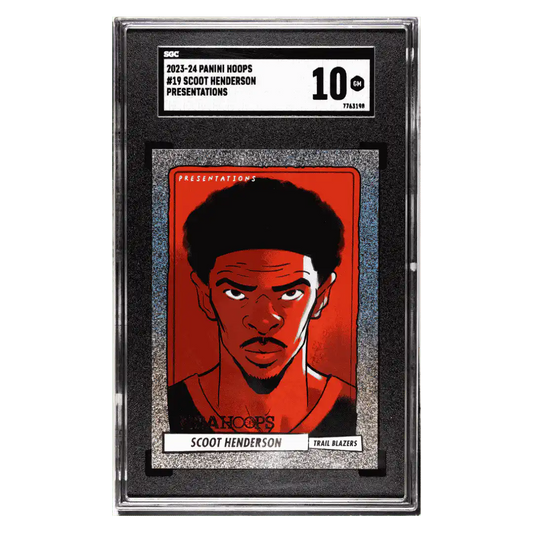 Scoot Henderson SGC 10 2023-24 Panini Hoops Presentations Card #19
