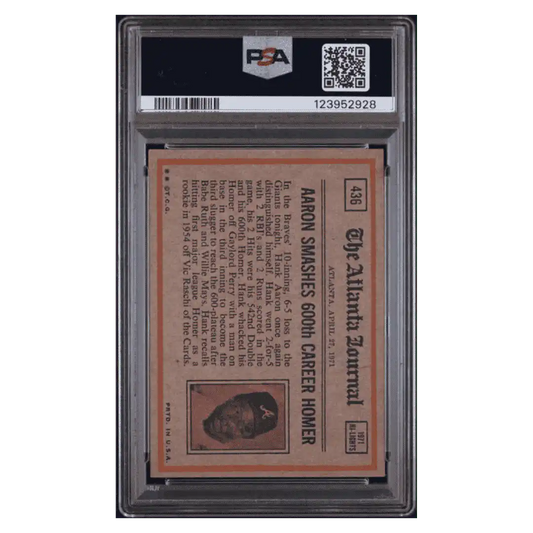 Reggie Jackson PSA 6 1972 Topps In Action Card #436