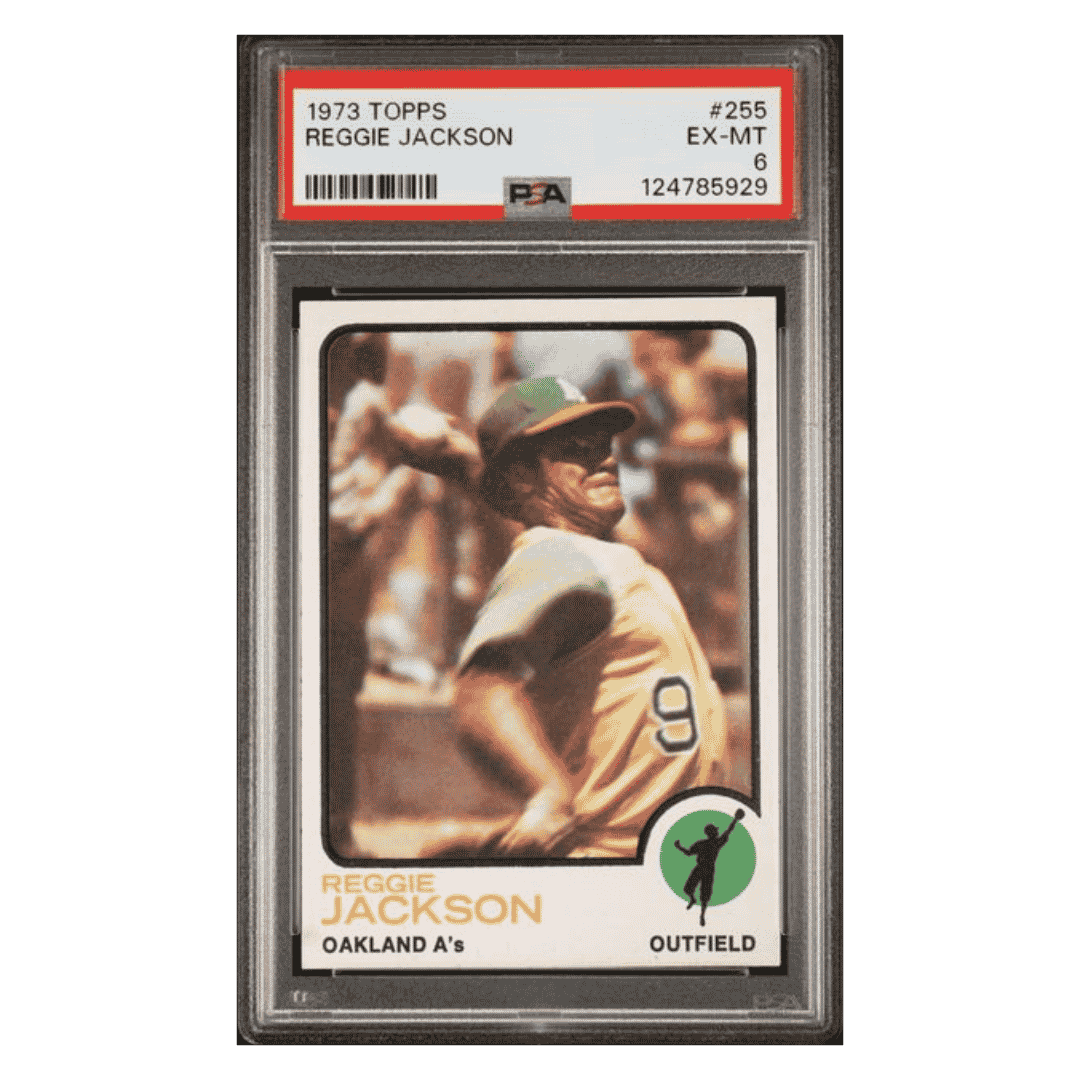 Reggie Jackson PSA 6 1973 Topps Card #255