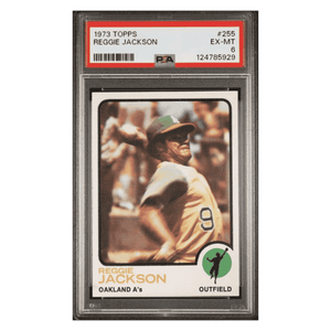 Reggie Jackson PSA 6 1973 Topps Card #255