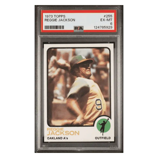 Reggie Jackson PSA 6 1973 Topps Card #255