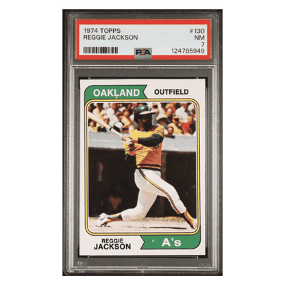 Reggie Jackson PSA 7 1974 Topps Card #130