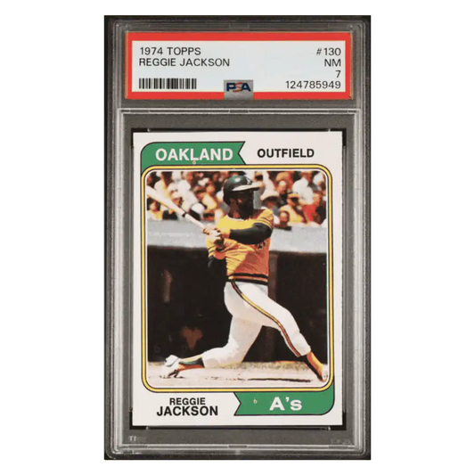 Reggie Jackson PSA 7 1974 Topps Card #130