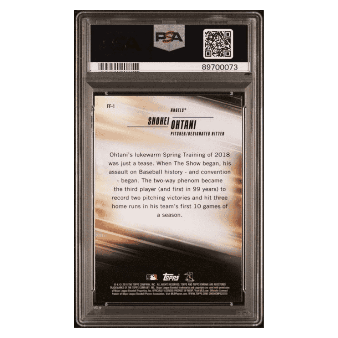 Shohei Ohtani PSA 10 2018 Topps Chrome Freshman Flash Rookie RC Card #FF-1