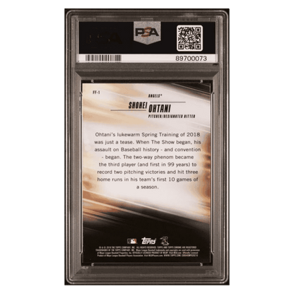 Shohei Ohtani PSA 10 2018 Topps Chrome Freshman Flash Rookie RC Card #FF-1