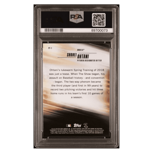 Shohei Ohtani PSA 10 2018 Topps Chrome Freshman Flash Rookie RC Card #FF-1