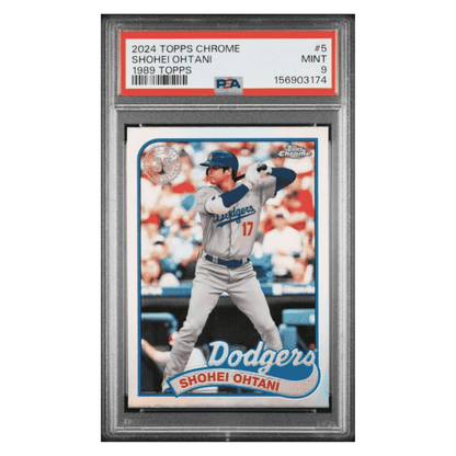 Shohei Ohtani PSA 9 2024 Topps Chrome 1989 Topps Card #5