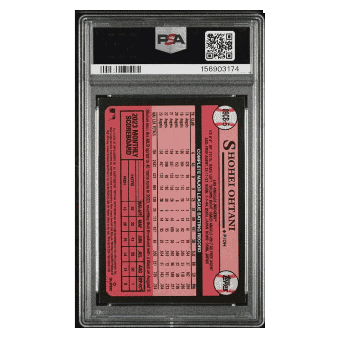 Shohei Ohtani PSA 9 2024 Topps Chrome 1989 Topps Card #5