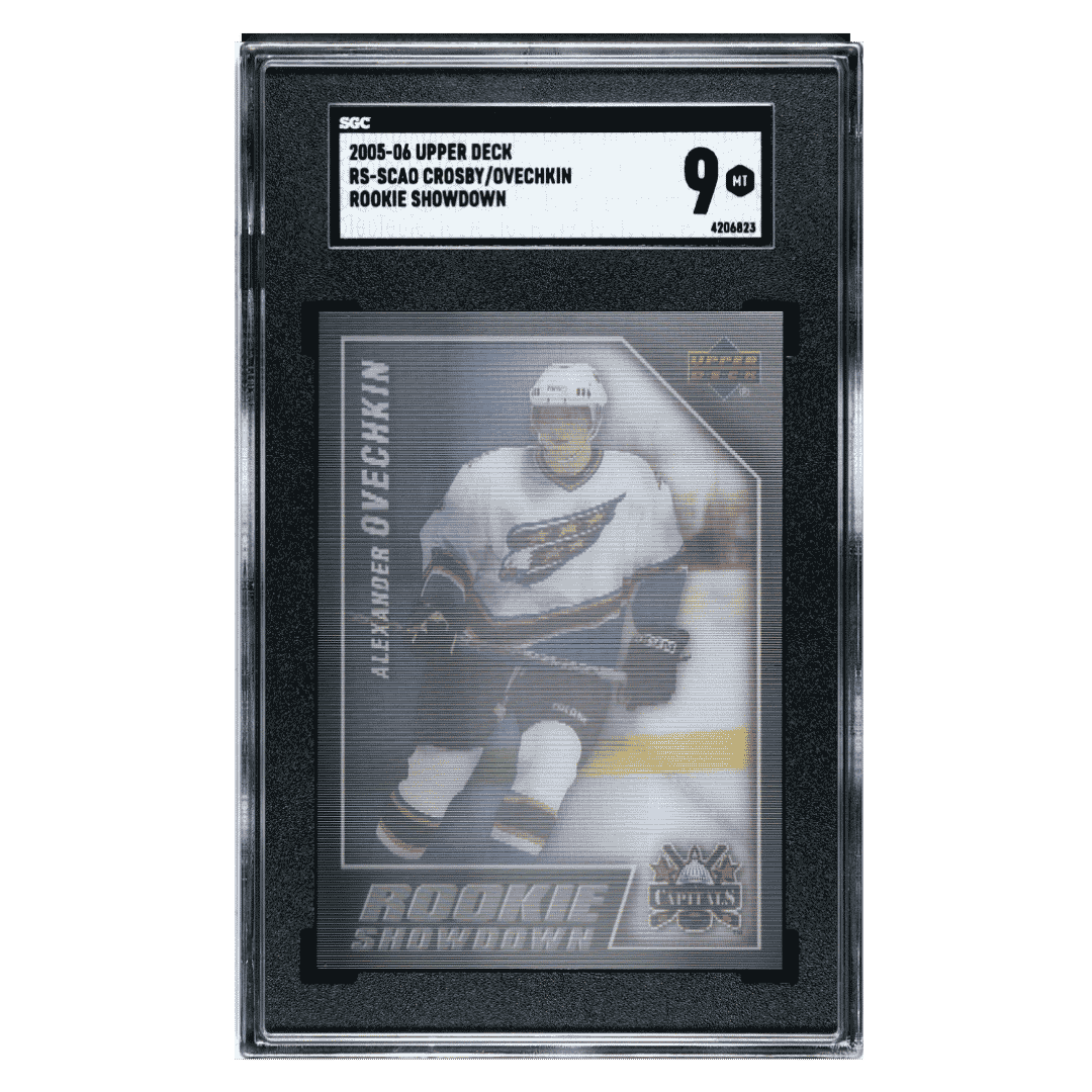 Alexander Ovechkin/ Sidney Crosby SGC 9 2005-06 Upper Deck Rookie Showdown Fleer Card #RS-SCAO