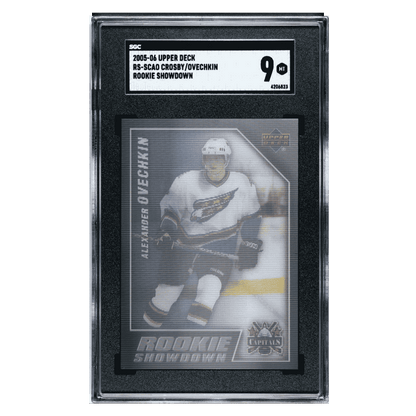 Alexander Ovechkin/ Sidney Crosby SGC 9 2005-06 Upper Deck Rookie Showdown Fleer Card #RS-SCAO