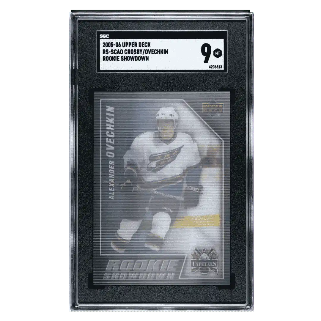 Alexander Ovechkin/ Sidney Crosby SGC 9 2005-06 Upper Deck Rookie Showdown Fleer Card #RS-SCAO